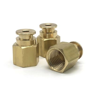 Serviço de micro-máquinação de brochagem de precisão de torno CNC para peças de latão de aço